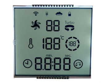 방수 연결관 18 Pin에 영숫자 단색 TN LCD 디스플레이 7 세그먼트 4 손가락