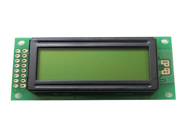황록색 0802 점 행렬 LCD 디스플레이 단위 옥수수 속 유형 특성 2 선