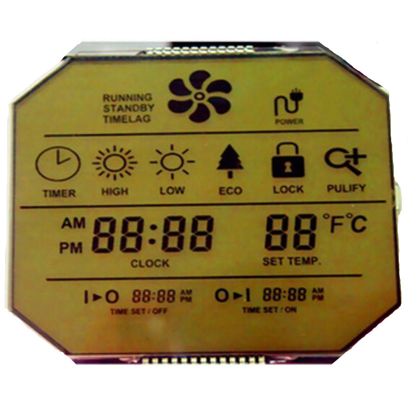 5 손가락 7 세그먼트 LCD 디스플레이, 차 속도계를 위한 VA 색깔 LCD 디스플레이