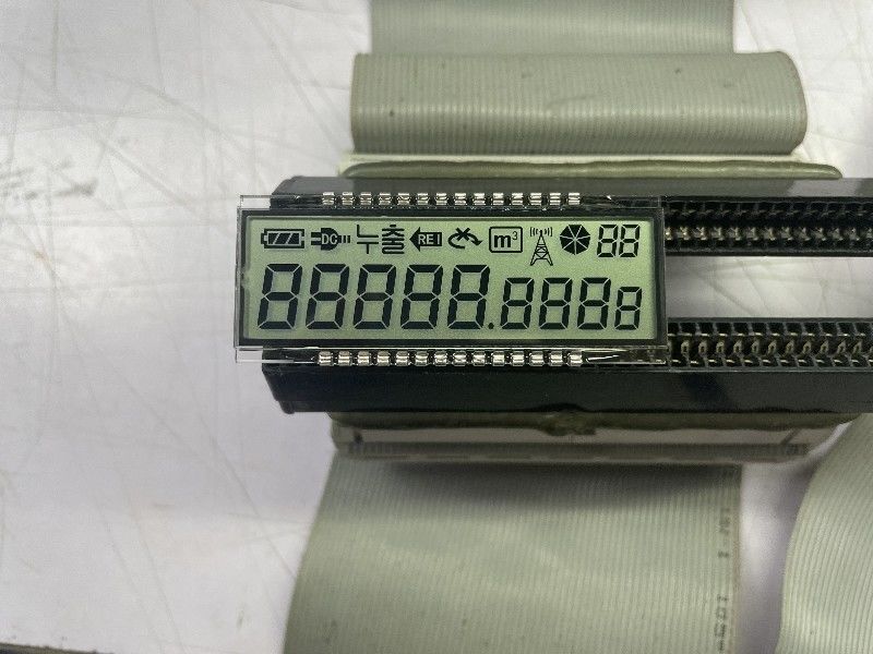 공장 사용자 지정 8자리 TN LCD 디스플레이 전자 가스 미터에 대한 긍정적 인 7 세그먼트 PIN 연결
