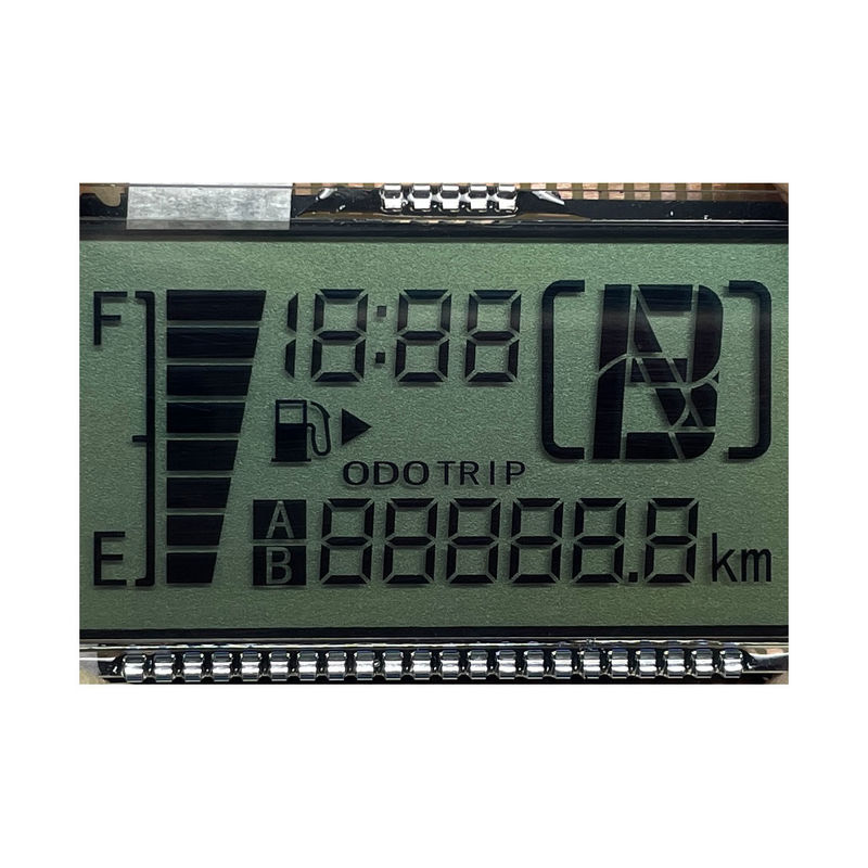 고품질 맞춤형 HTN LCD 디스플레이 오개 모양 모노크롬 7 세그먼트 그래픽 LCD 화면 모터사이클 도구
