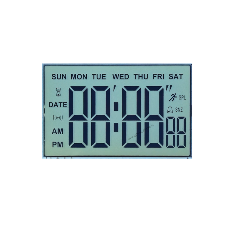Custom HTN Monochrome 7 Segment LCD Display Screens for Motion Gauges PIN Connector HTN Monochrome LCD Panel
