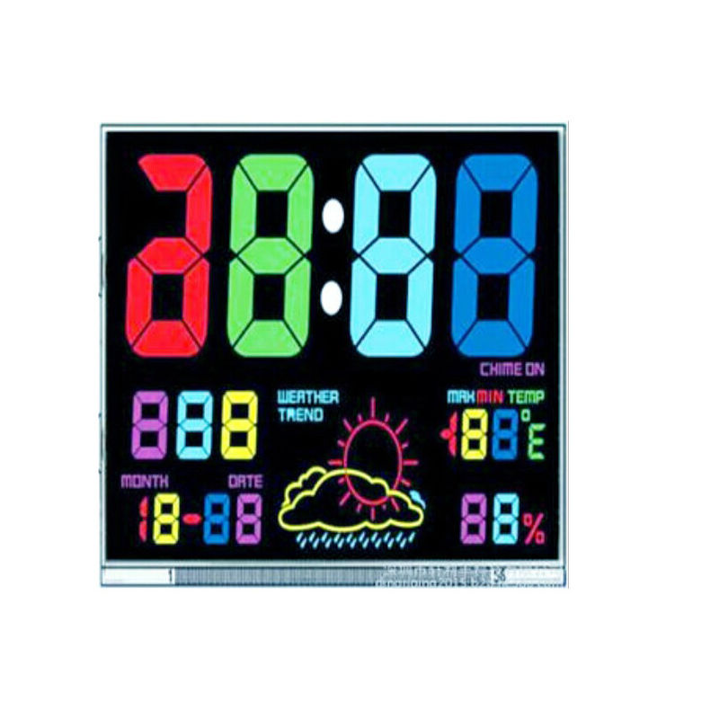의료 기기, 혈액 포도당 미터 VA Lcd 패널을 위한 7개의 세그먼트 VA LCD 디스플레이