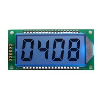 4 실크 인쇄를 가진 손가락 7 세그먼트 색깔 VA LCD 디스플레이는 주문 설계합니다
