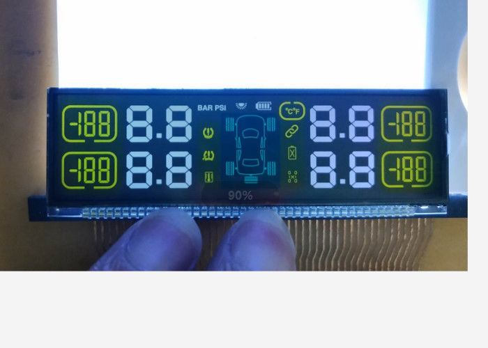 금속 Pin Connetor 7 세그먼트 LCD 디스플레이를 가진 관례 3v 5v FSTN Lcd 스크린