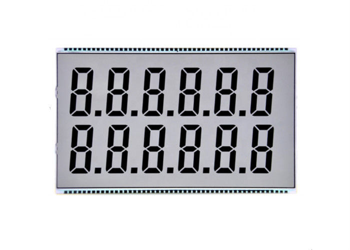 TN LCD 디스플레이 연료 대쉬보드를 위한 주문 손가락 Lcd 7 세그먼트 전시 투명한 Lcd 스크린 단색 Lcd 패널