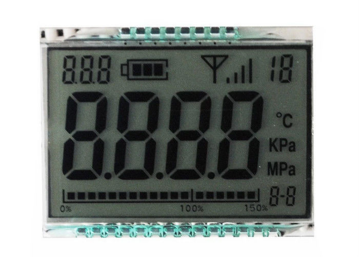 미터 3.3V를 위한 손가락 7 세그먼트 TN 사려깊은 LCD 디스플레이 주문 크기