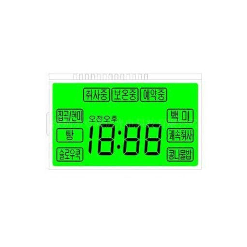 주문 크기 7 세그먼트 정연한 스크린 HTN LCD 디스플레이 12 PIN 정체되는 모는 방법