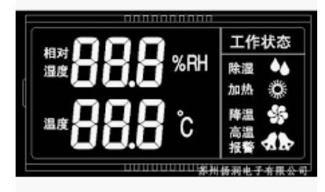 백색 LED 역광선을 가진 주문 단색 LCD 7 세그먼트 전시 단위 VA 유형 경조 LCD 디스플레이