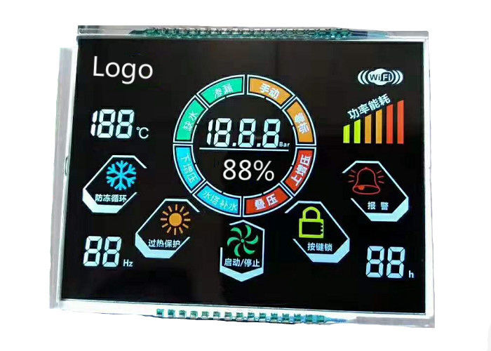 3.5V VA LCD 디스플레이 Transmissive 단색 숫자적인 스크린 7 세그먼트 손가락 LCD 단위