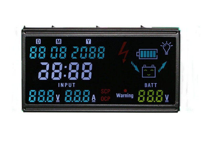 Pin 공용영역 경조 LCD 디스플레이 단위 VA 부정적인 표시판 3.3V 7 세그먼트 LCD 디스플레이