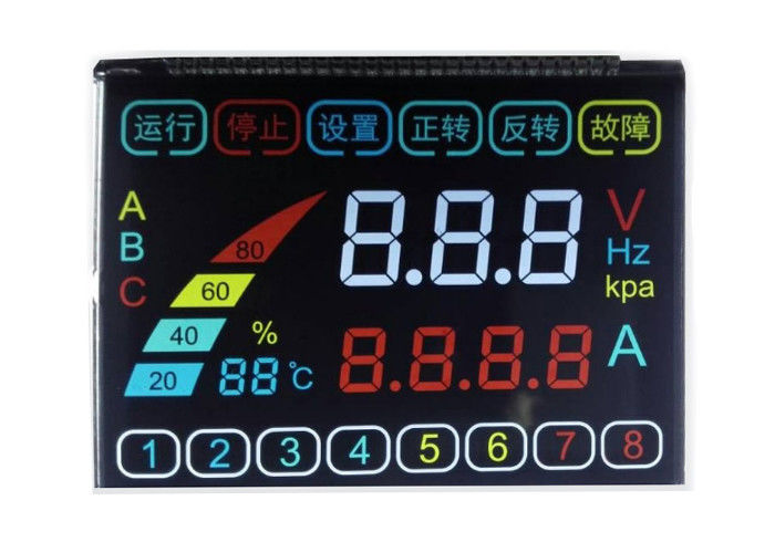 3.0 V HTN LCD 속도계를 위한 Transmissive 전시 TN VA STN LCD 단위