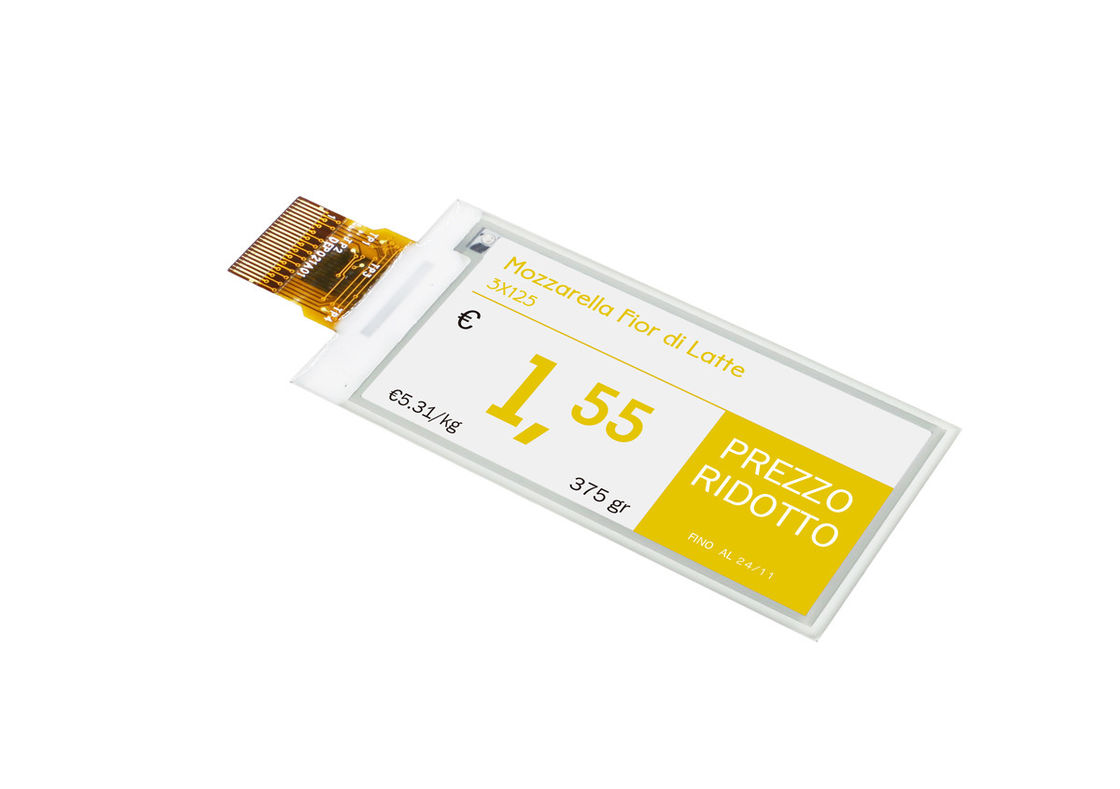 전자 정가표를 위한 2.13″ 122RGB*250 Ｅ 잉크 표시