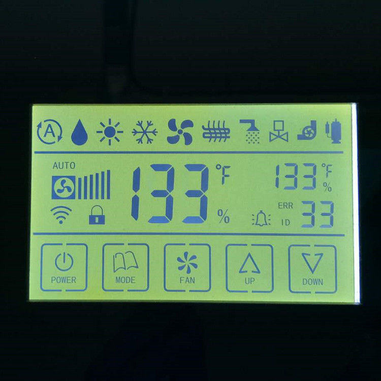 부분 Lcd 주문 설계 FSTN / TN LCD 디스플레이, 제브라 커넥터 전달 가능한 단색 Lcd는 수량계 동안 놉니다