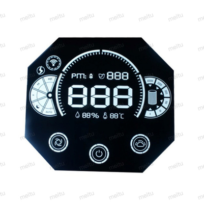 5 손가락 7 세그먼트 LCD 디스플레이, 차 속도계를 위한 VA 색깔 LCD 디스플레이