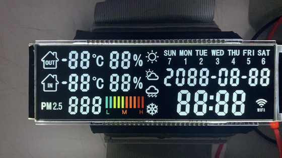 고 콘트라스트 VA LCD 디스플레이 송신 음 7 세그먼트 PIN 연결 휴대용 의료