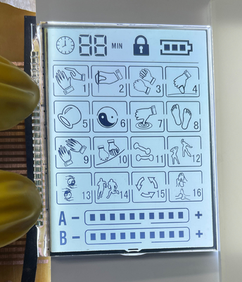 3.6V 양성 매트릭스 HTN LCD 디스플레이 매사저용 전송 그래픽 LCD 스크린