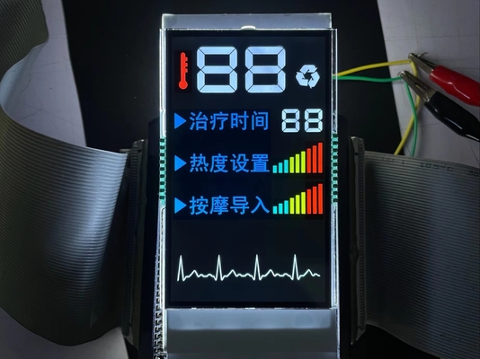 도매 가격 VA 세그먼트 LCD 디스플레이 컬러 PIN 제어 화면 마사저용 백 백 라이트
