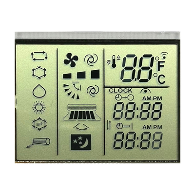3.0 V 긍정적인 반사 TN 세그먼트 LCD 에어컨 원격 제어 온도 제어