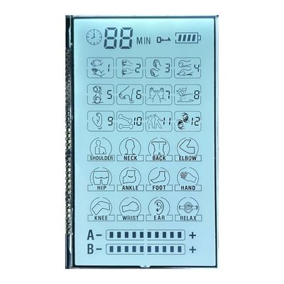 3.6V 긍정적 6 오' 클럭 매사저용 송신 모노크롬 Tn LCD 디스플레이 스크린