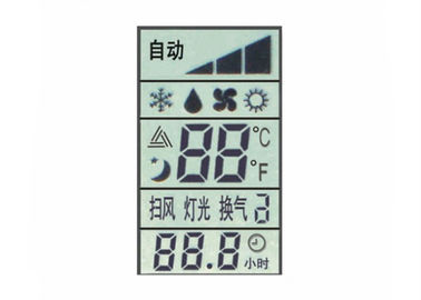 관례 TN 에어 컨디셔너 리모트 관제사를 위한 긍정적인 Lcd 7 세그먼트 전시 사려깊은 손가락 LCD 단위
