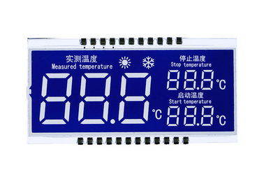 2.8 V HTN LCD 표시판 관례 7 세그먼트 경조 백색 LED